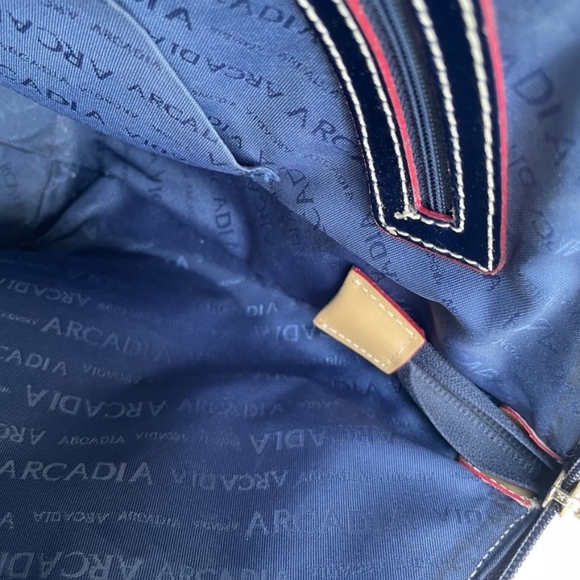 ARCADIA ITALIAN LEATHER SHOULDER BAG SATCHEL - Picture 5 of 9